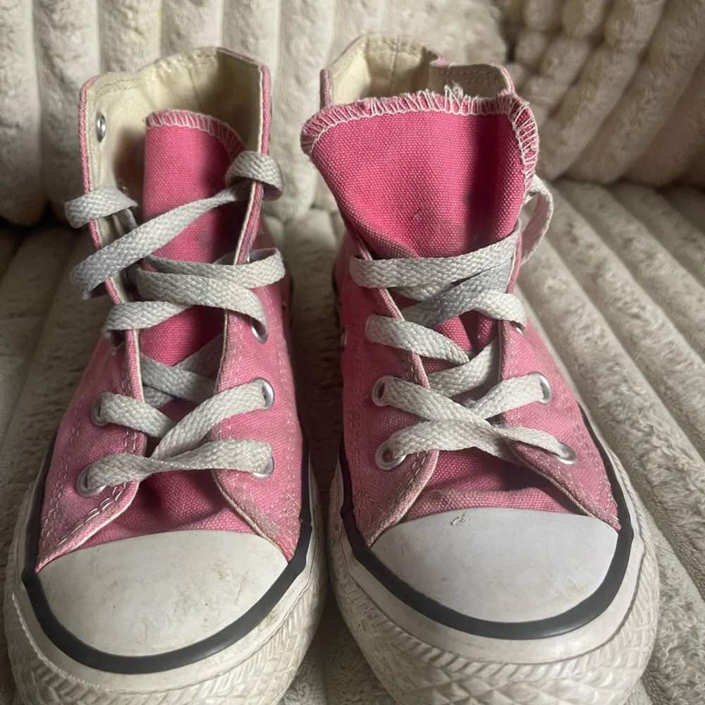 Converse Kids Pink High-Top Sneakers Size 13